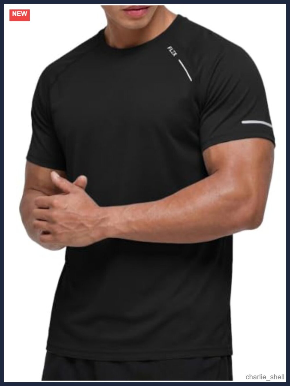 Men's Dry Fit Moisture Wicking Performance Workout T-Shirt UPF 50+